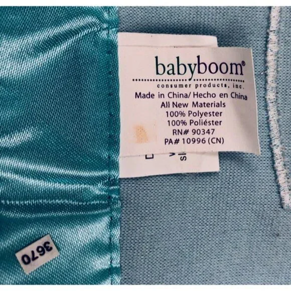 Baby Boom Elephant Security Blanket Lovey Blue Satin Edge Heart Musical - Picture 9 of 10